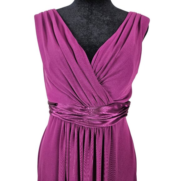 David's Bridal Womens Dress Size 4 Bridesmaid Wedding Classy Flowy Party Elegant - Picture 6 of 10